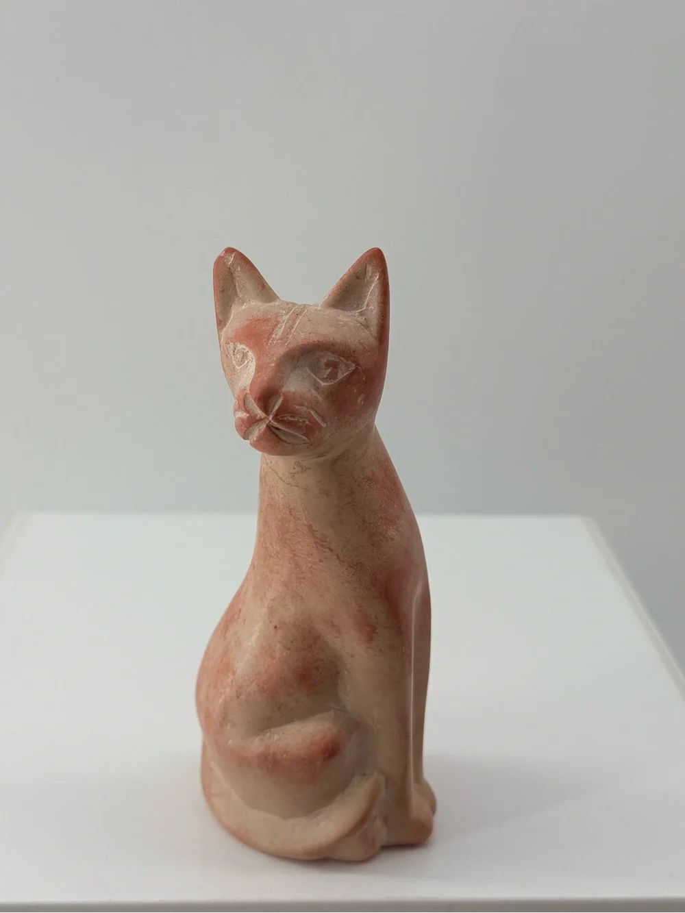 Pink Stone Cat Toy & Decorative Figurine - Unbranded